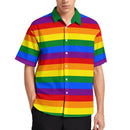 Chemise Pour Hommes À Rayures Arc-En-Ciel