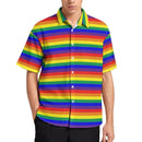 Chemise Pour Hommes À Rayures Arc-En-Ciel