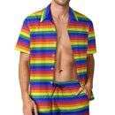 Chemise Pour Hommes À Rayures Arc-En-Ciel