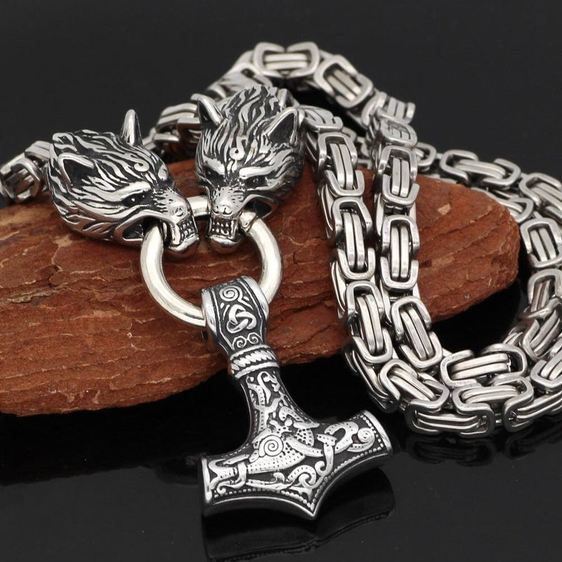 Collier Avec Pendentif Marteau De Thor