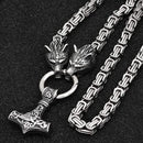 Collier Avec Pendentif Marteau De Thor