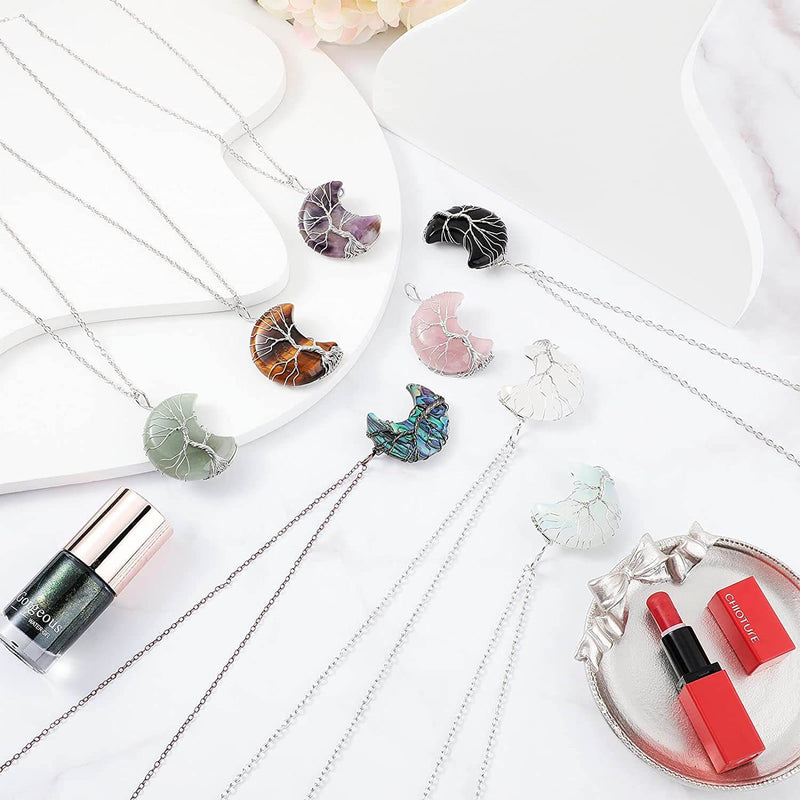 Collier Demi-Lune Arbre De Vie