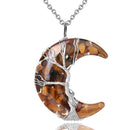 Collier Demi-Lune Arbre De Vie