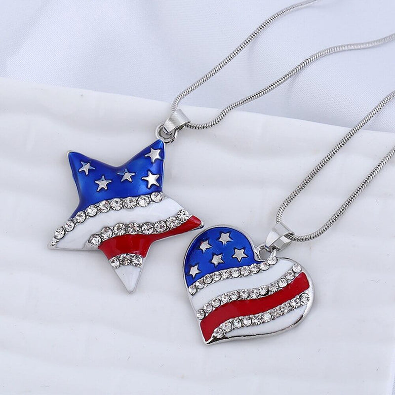 Collier Du Drapeau Américain