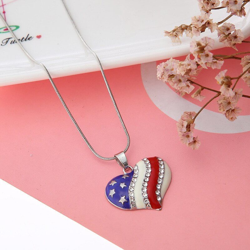 Collier Du Drapeau Américain