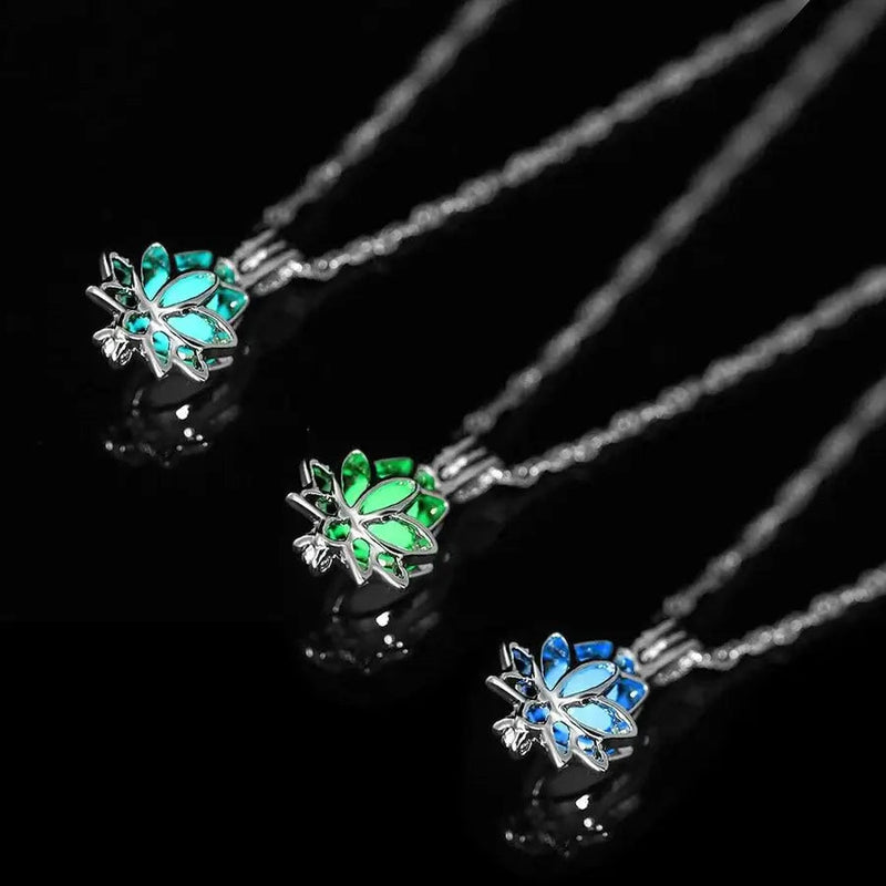 Collier Fleur De Lotus Lumineuse