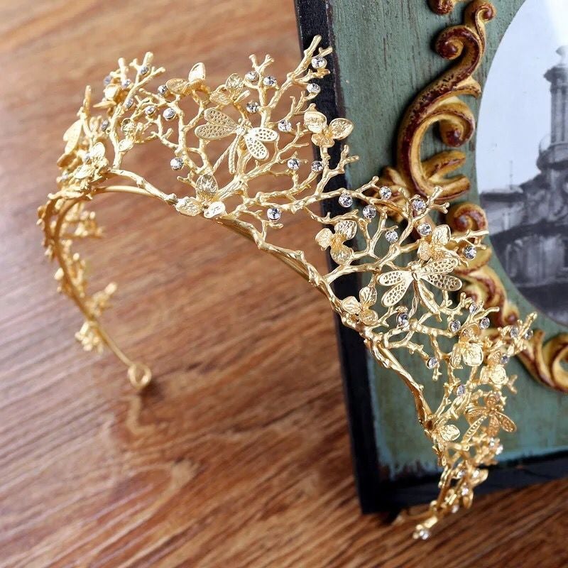 Couronne De Cueilleur De Bois Libellule D'Or