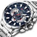 Curren 3 Cadrans Chronographe Montre-Bracelet De Luxe
