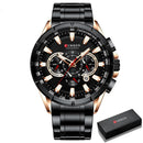 Curren 3 Cadrans Chronographe Montre-Bracelet De Luxe