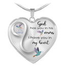 Dieu Vous A Dans Ses Bras Collier Colibri