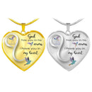 Dieu Vous A Dans Ses Bras Collier Colibri