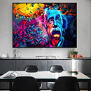 Einstein Graffiti Canvass Art Mural