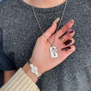 Ensemble : Bracelet + Collier "Vous Êtes La Clé De Mon Cœur"