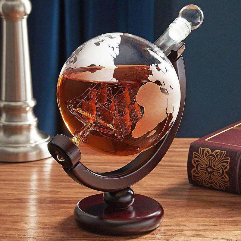 Ensemble De Carafes À Whisky Globe