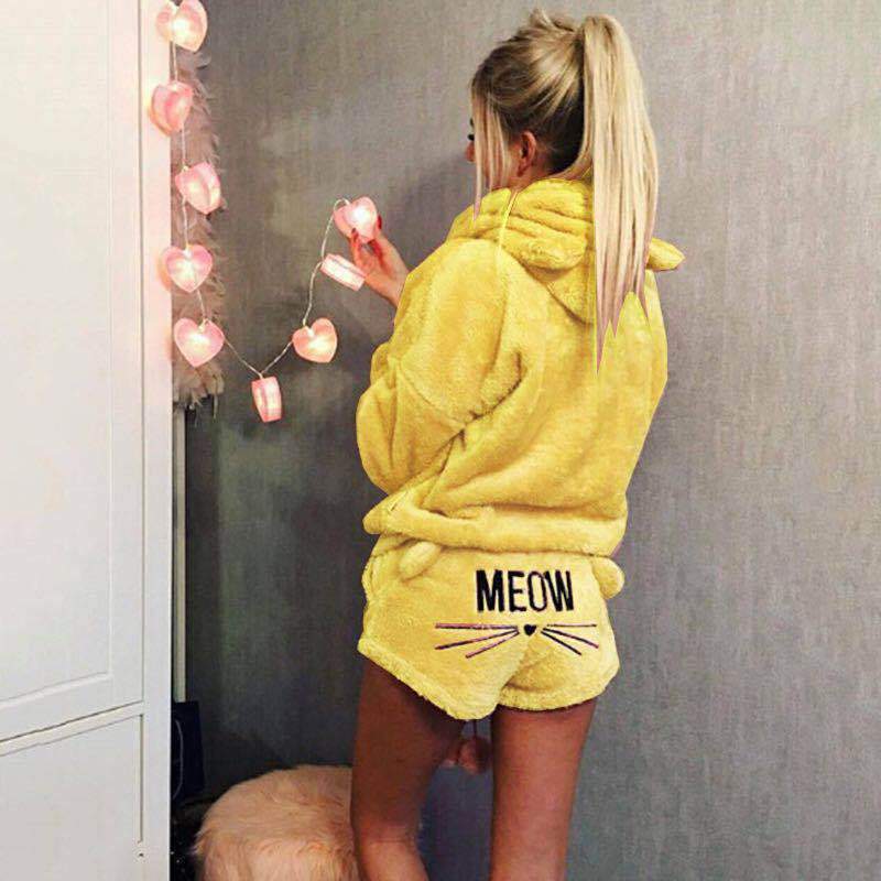Ensemble Pyjama Chat Warm Meow