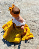 Ensemble Top Court Décolleté Et Jupe À Volants