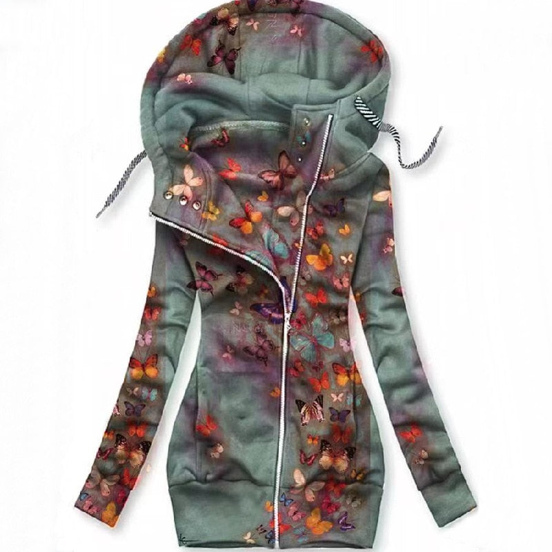 Femmes Sweat-Shirt Art Papillon