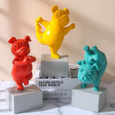 Figurine Bouledogue Yoga
