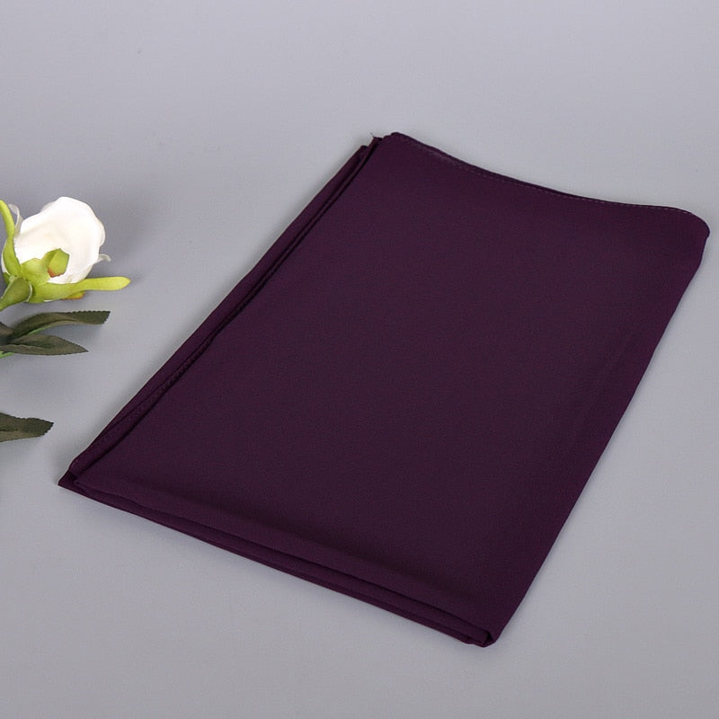 Hijab Instantané En Mousseline De Soie À Double Boucle