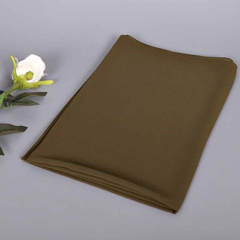 Hijab Instantané En Mousseline De Soie À Double Boucle