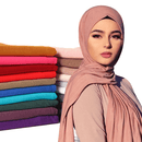 Hijab Instantané En Mousseline De Soie À Double Boucle