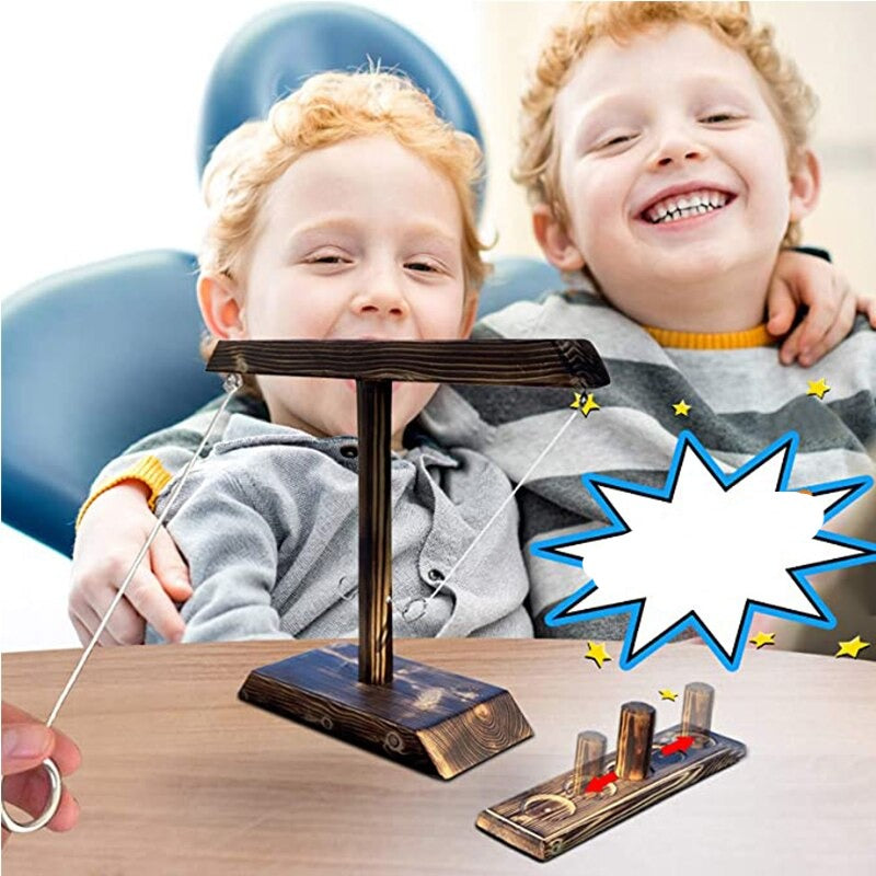 Jeu De Lancer D'Anneaux En Bois Jouets À Boire