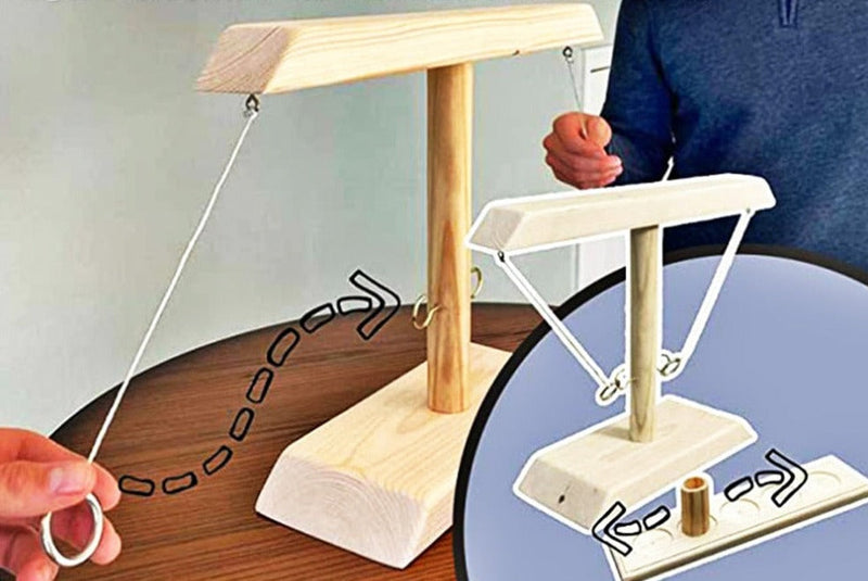 Jeu De Lancer D'Anneaux En Bois Jouets À Boire