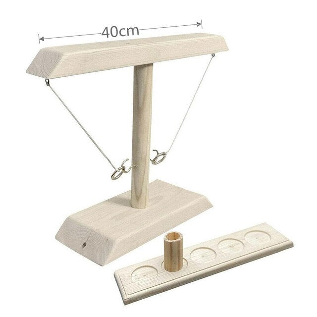 Jeu De Lancer D'Anneaux En Bois Jouets À Boire