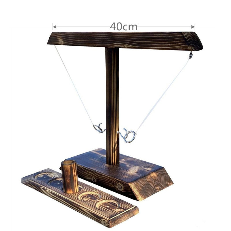 Jeu De Lancer D'Anneaux En Bois Jouets À Boire