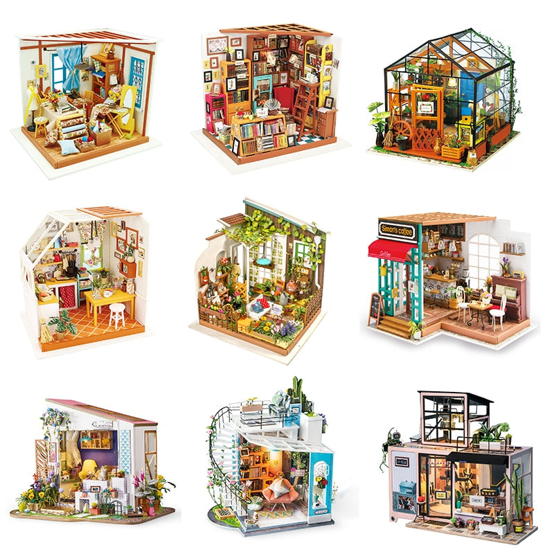 Kit De Maison Miniature En Bois À Monter Soi-Même