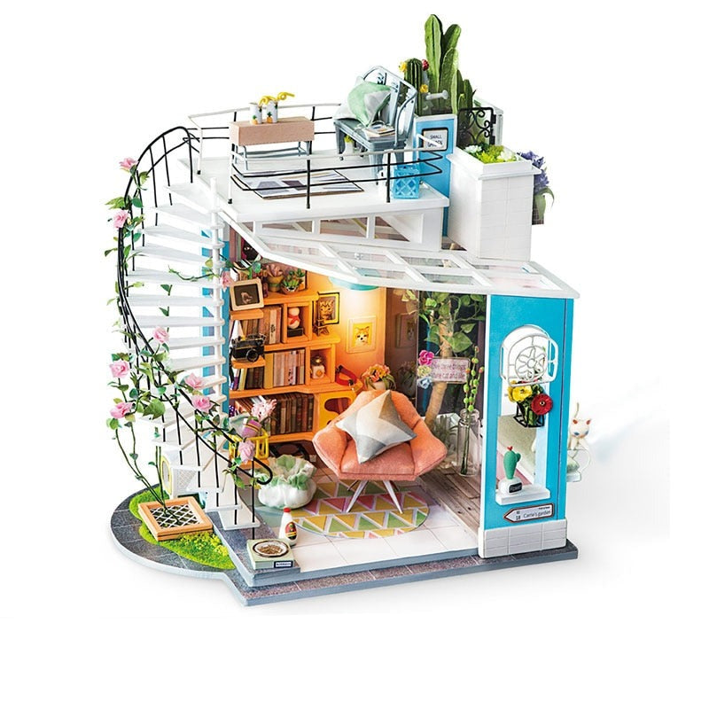 Kit De Maison Miniature En Bois À Monter Soi-Même