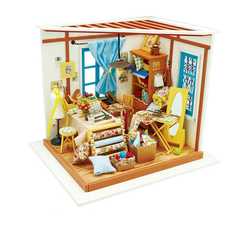 Kit De Maison Miniature En Bois À Monter Soi-Même