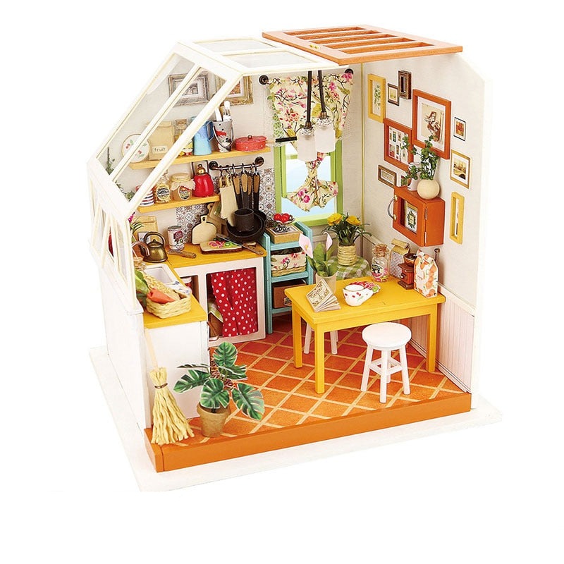 Kit De Maison Miniature En Bois À Monter Soi-Même