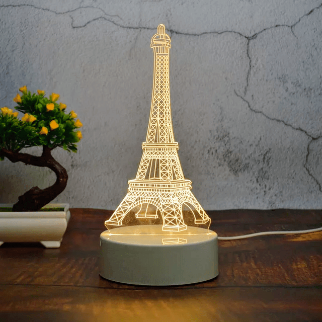 Lampe À Illusion 3D Tour Eiffel