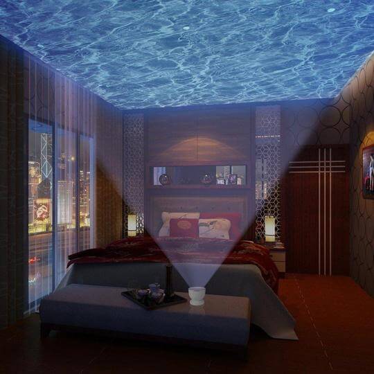 Lampe De Nuit Led Projecteur De Vagues Océaniques