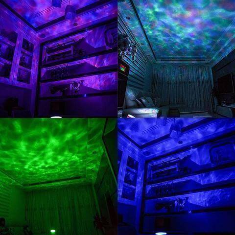Lampe De Nuit Led Projecteur De Vagues Océaniques