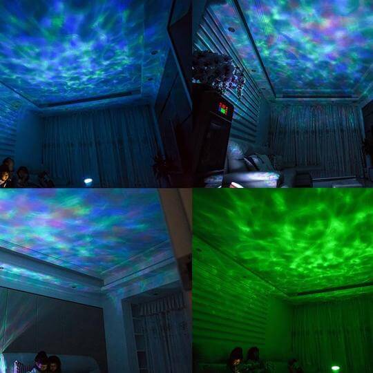 Lampe De Nuit Led Projecteur De Vagues Océaniques