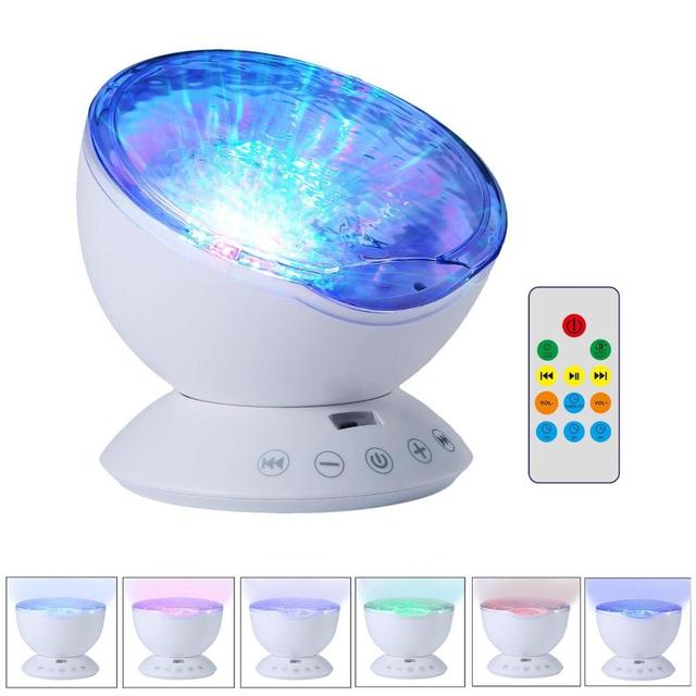 Lampe De Nuit Led Projecteur De Vagues Océaniques