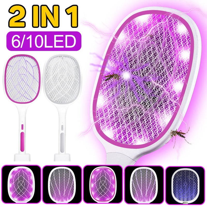 Lampe Électrique Anti-Moustiques 2 En 1