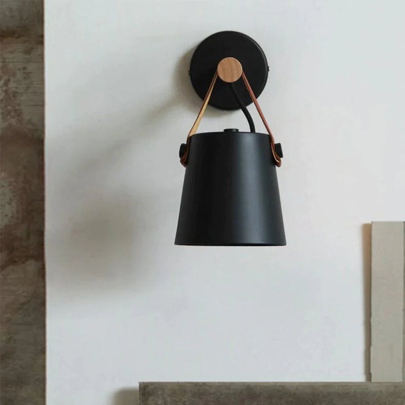 Lampe Murale Nordique En Bois