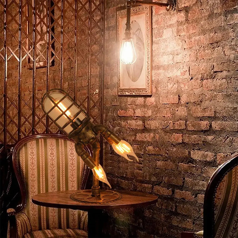 Lampe Steampunk Rocket