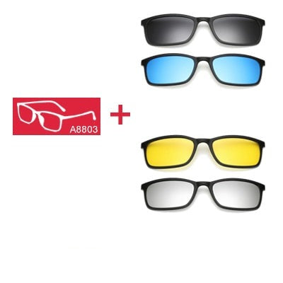 Lunettes À Clip Polarisées Magnétiques