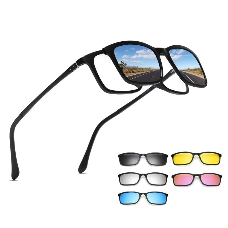 Lunettes À Clip Polarisées Magnétiques