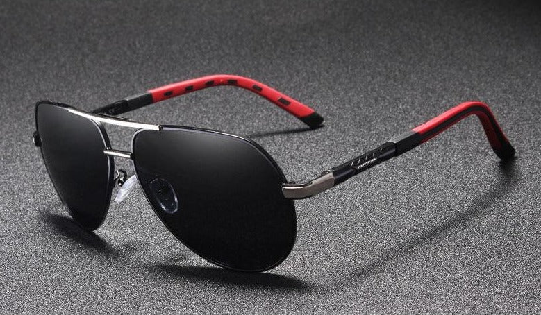 Lunettes De Soleil Polarisantes Vintage En Aluminium Pour Hommes