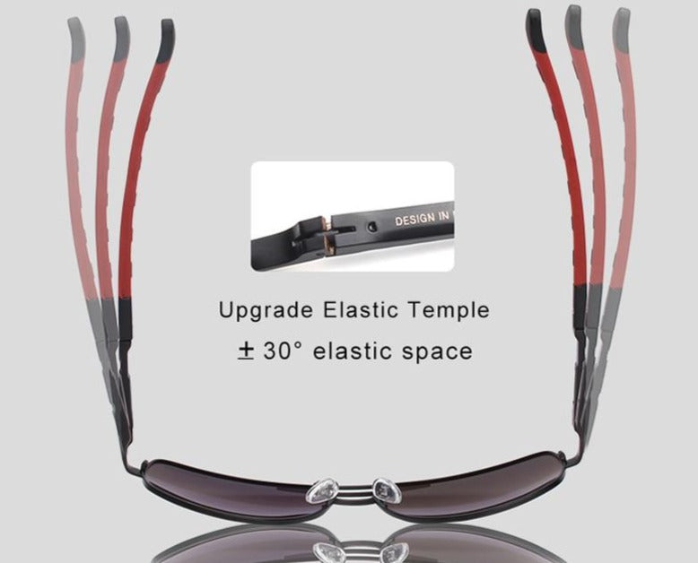 Lunettes De Soleil Polarisantes Vintage En Aluminium Pour Hommes