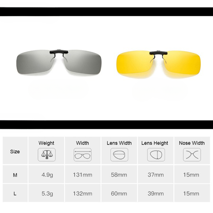 Lunettes De Soleil Clip-On Polarisées