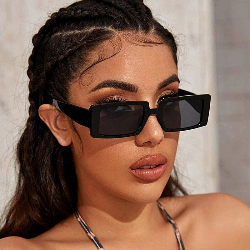 Lunettes De Soleil Rectangulaires Vintage