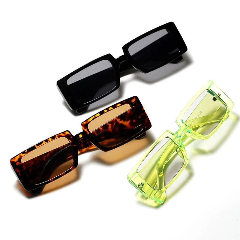 Lunettes De Soleil Rectangulaires Vintage