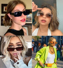 Lunettes De Soleil Rectangulaires Vintage