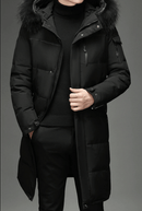 Manteau D'Hiver À Capuche En Fourrure Pour Hommes
